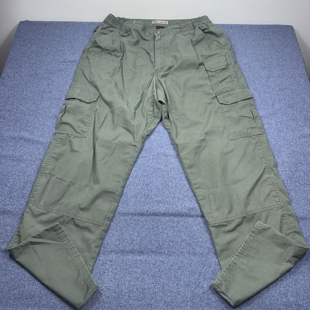 5.11 Tactical Taclite Pro Cargo Pant Men 36 Green 74273 Canvas Ripstop 36x32
